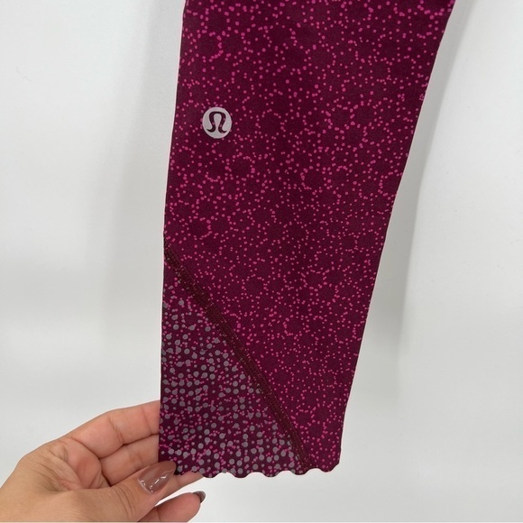 LULULEMON tight stuff tight raspberry floral size 4 - Picture 6 of 11